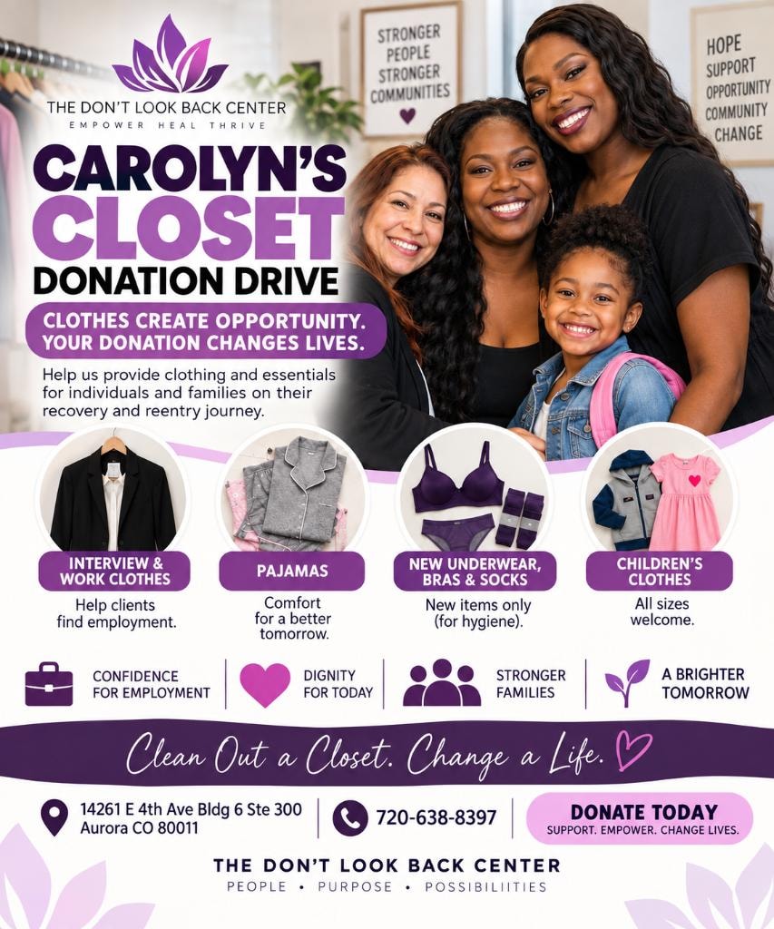 Carolyn's Closet — community clothing donation drive