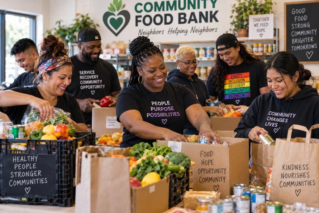 TDLBC Food Pantry — community volunteers